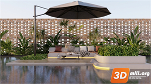 Outdoor Sofa Skp Files